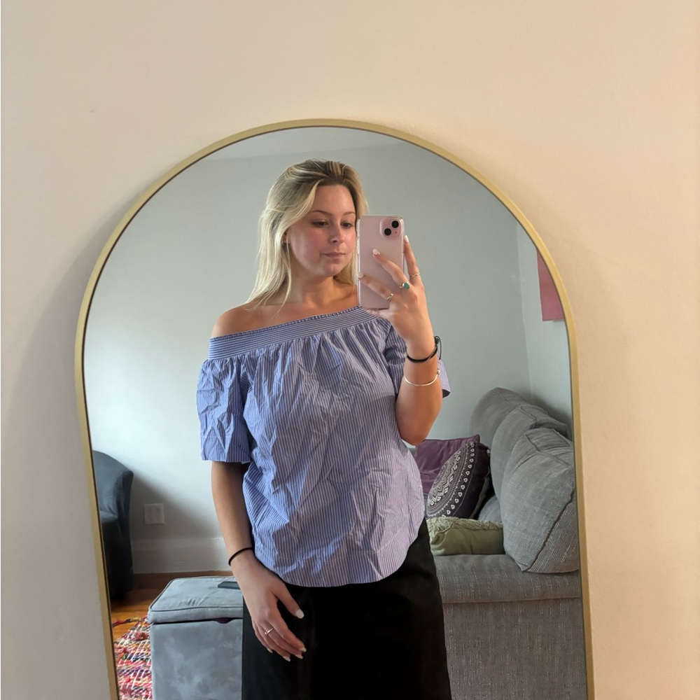 J. Crew off the Shoulder Top